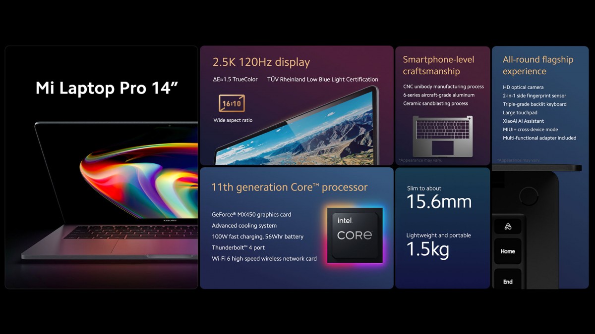 Xiaomi ra mắt laptop 15-inch với màn hình E4 OLED, mẫu 14-inch thì có màn LCD 120Hz