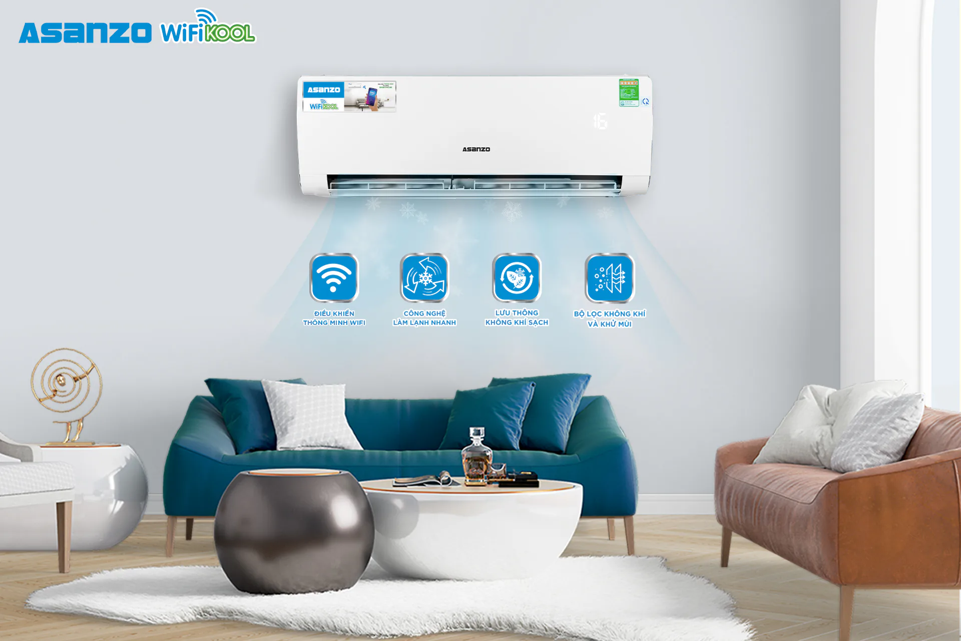 Asanzo ra mắt điều hòa thông minh đầu tiên tích hợp nền tảng smarthome