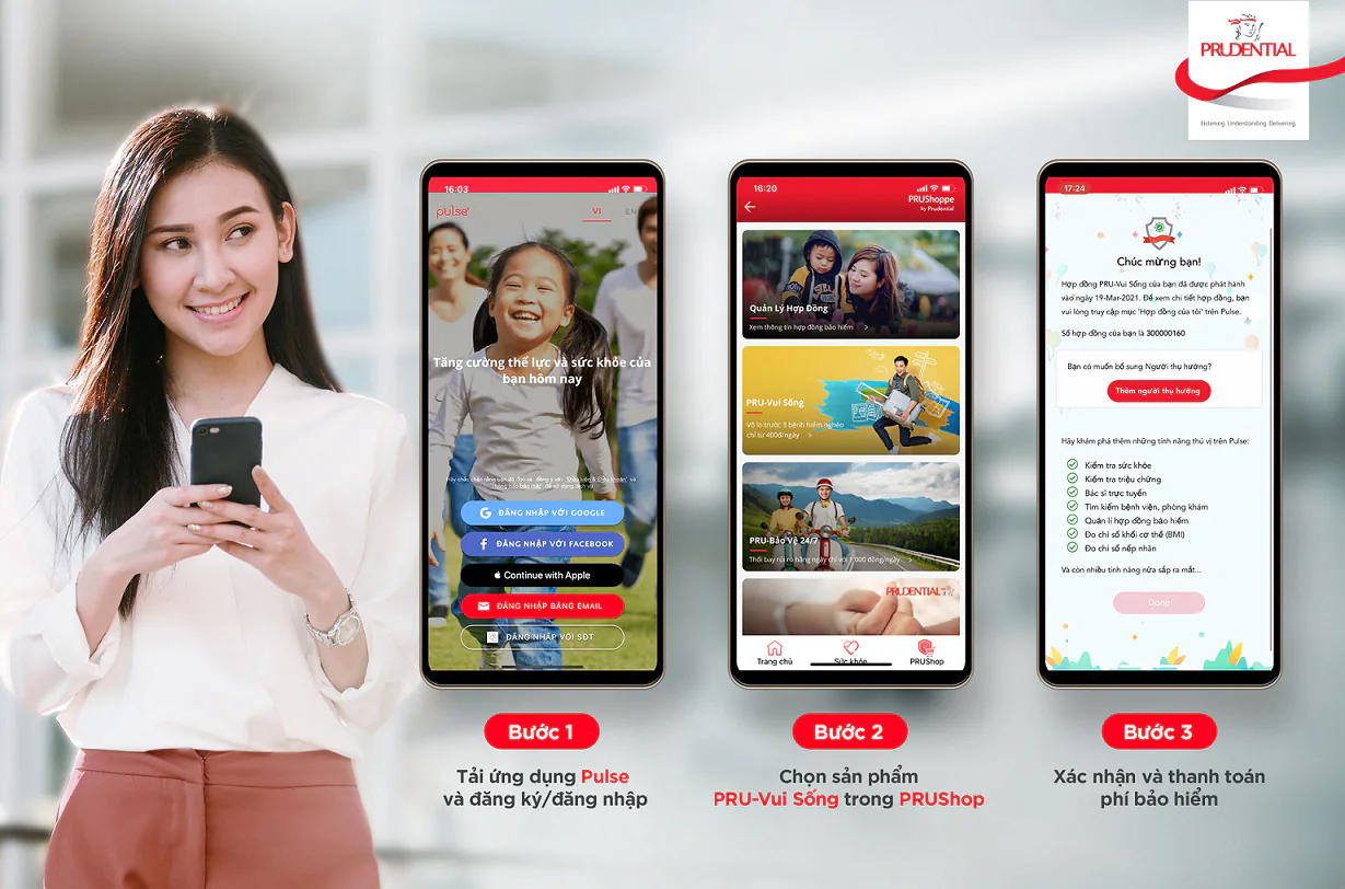 Prudential ra mắt giải pháp bảo hiểm trực tuyến “PRU-Vui Sống”