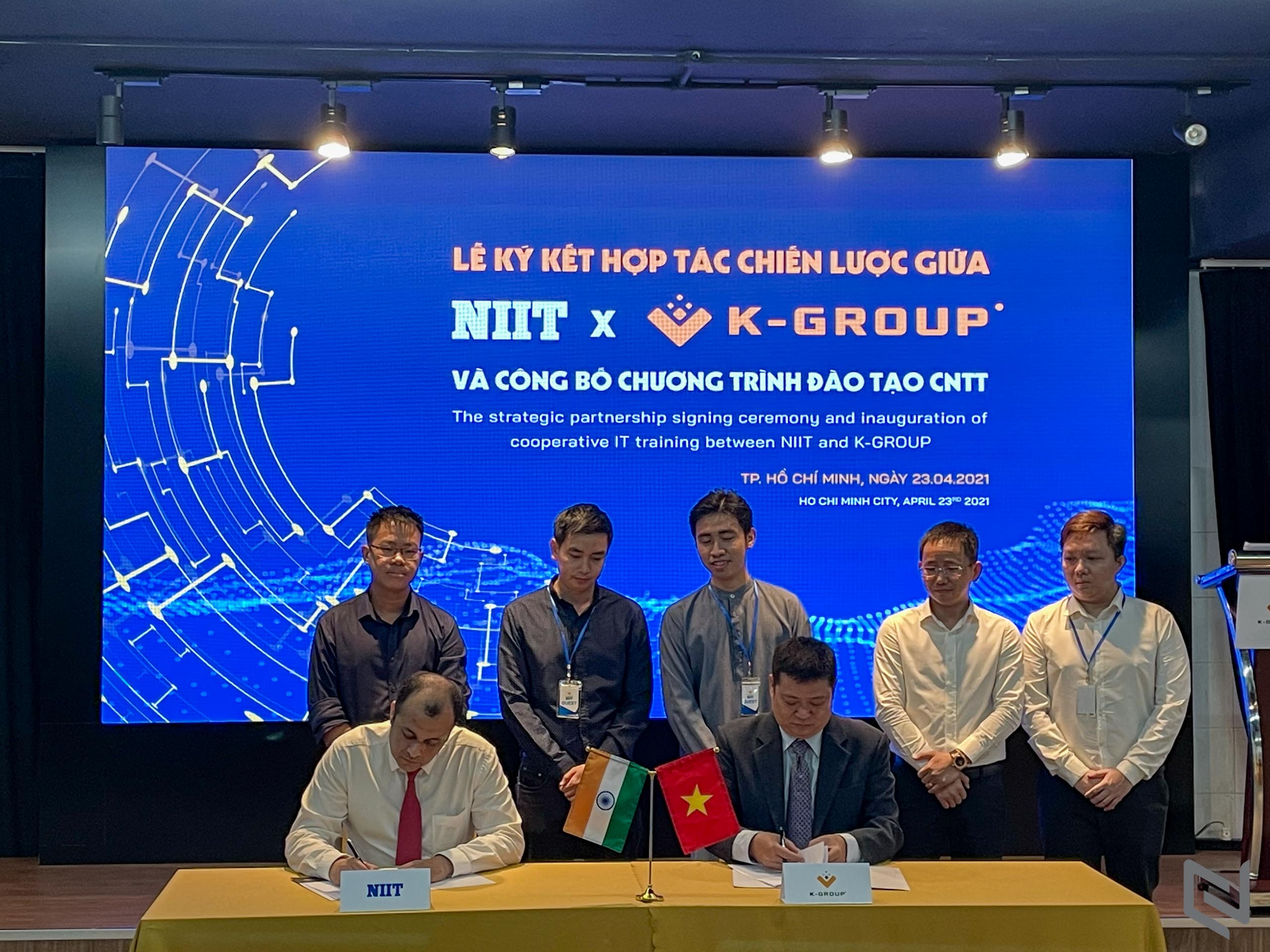 K-Group ký kết hợp tác chiến lược với NIIT và công bố chương trình đào tạo công nghệ thông tin