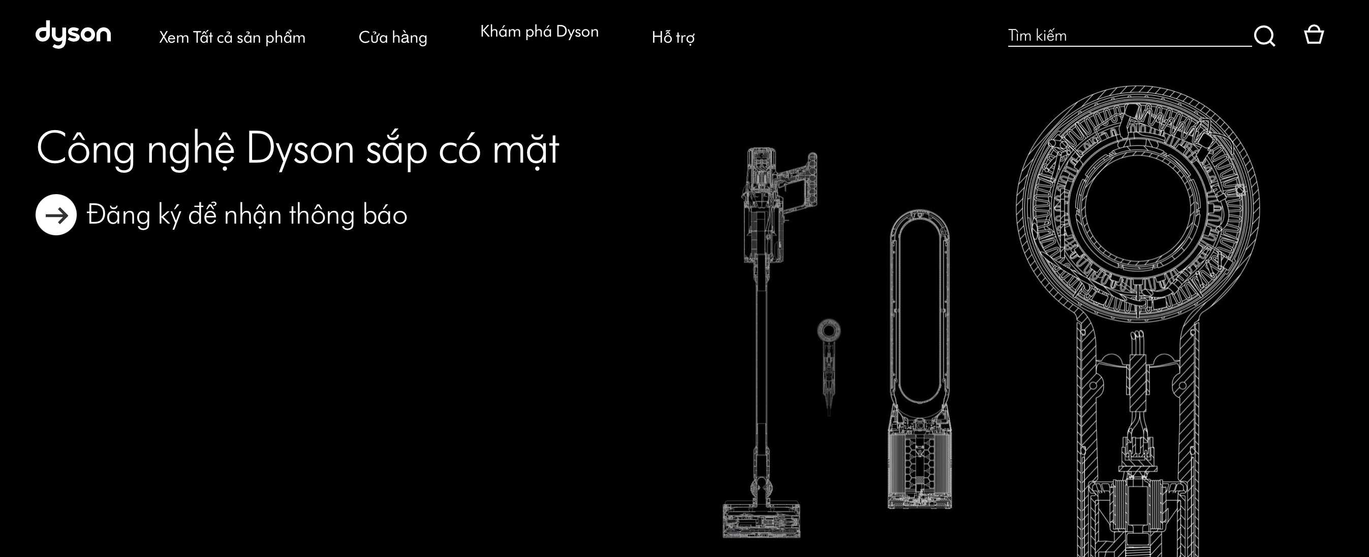 Dyson giới thiệu website chính thức tại Việt Nam