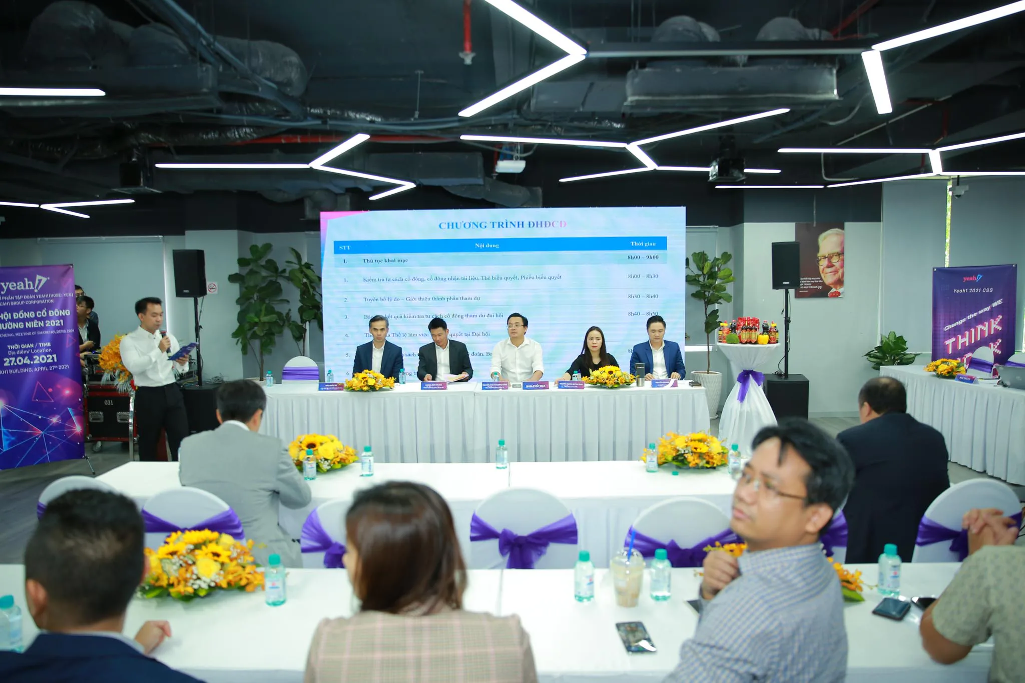 Đại hội cổ đông thường niên năm 2021 Công ty Cổ Phần Tập Đoàn Yeah1