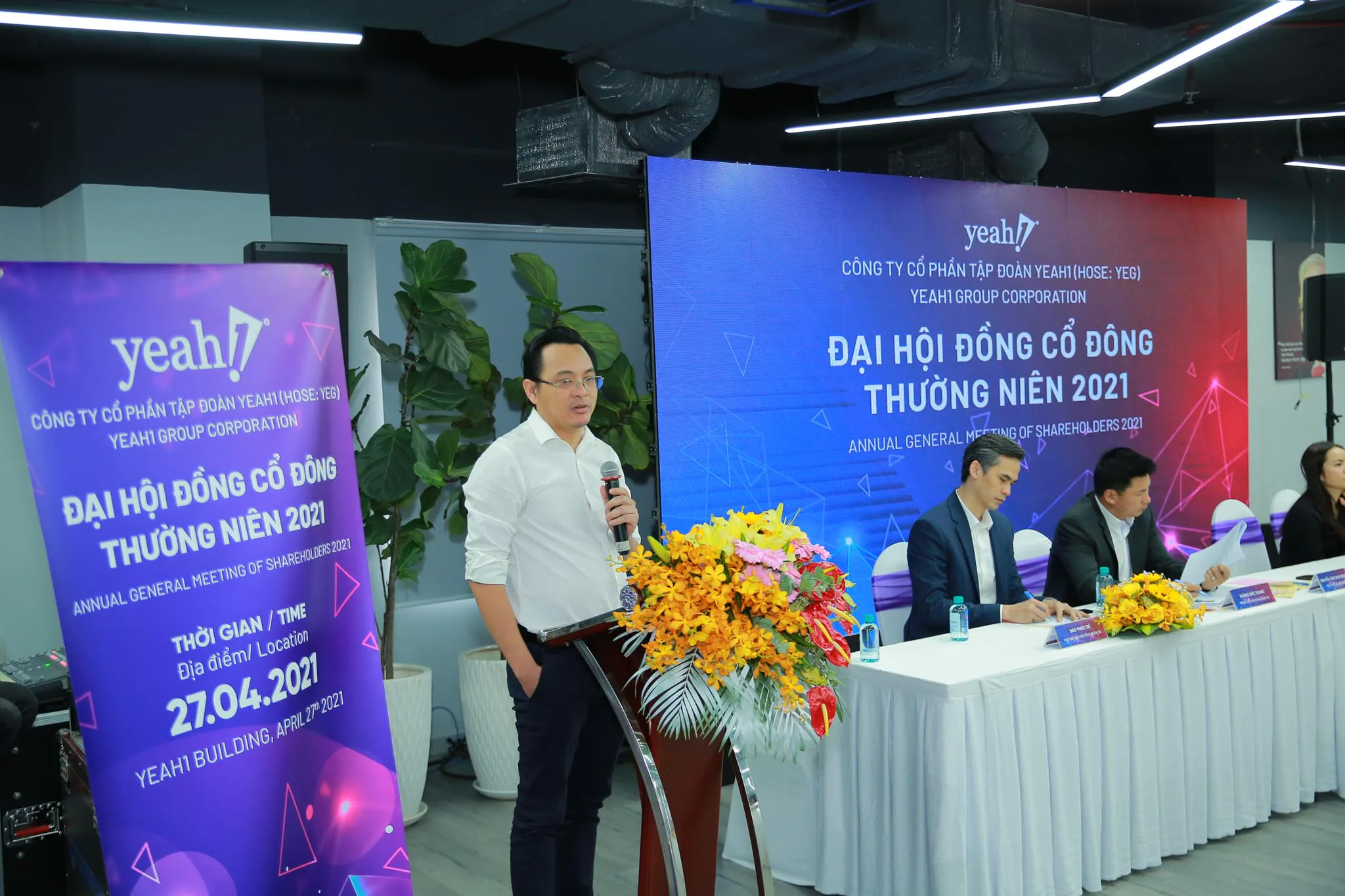 Đại hội cổ đông thường niên năm 2021 Công ty Cổ Phần Tập Đoàn Yeah1