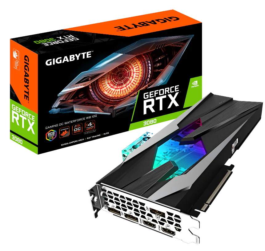 GIGABYTE ra mắt card GeForce RTX 3080 GAMING OC WATERFORCE WB 10G, card đồ họa tốt nhất cho PC tản nhiệt nước