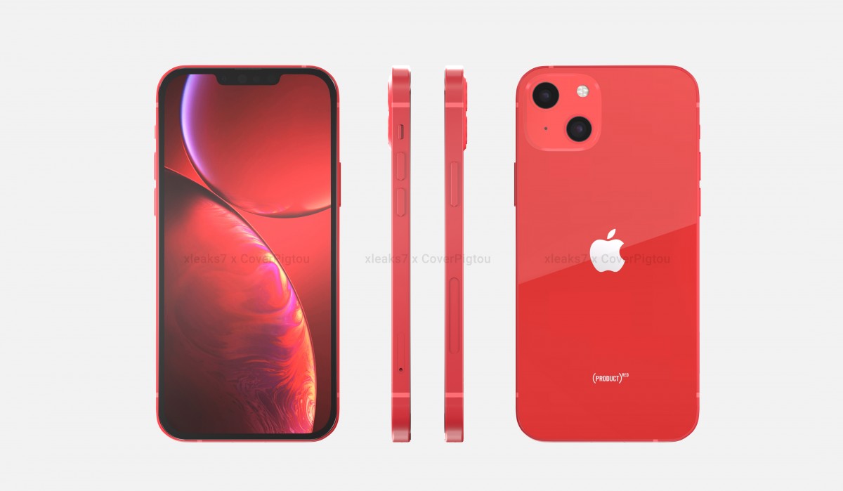Lộ diện ảnh render iPhone 13 bản màu Product Red