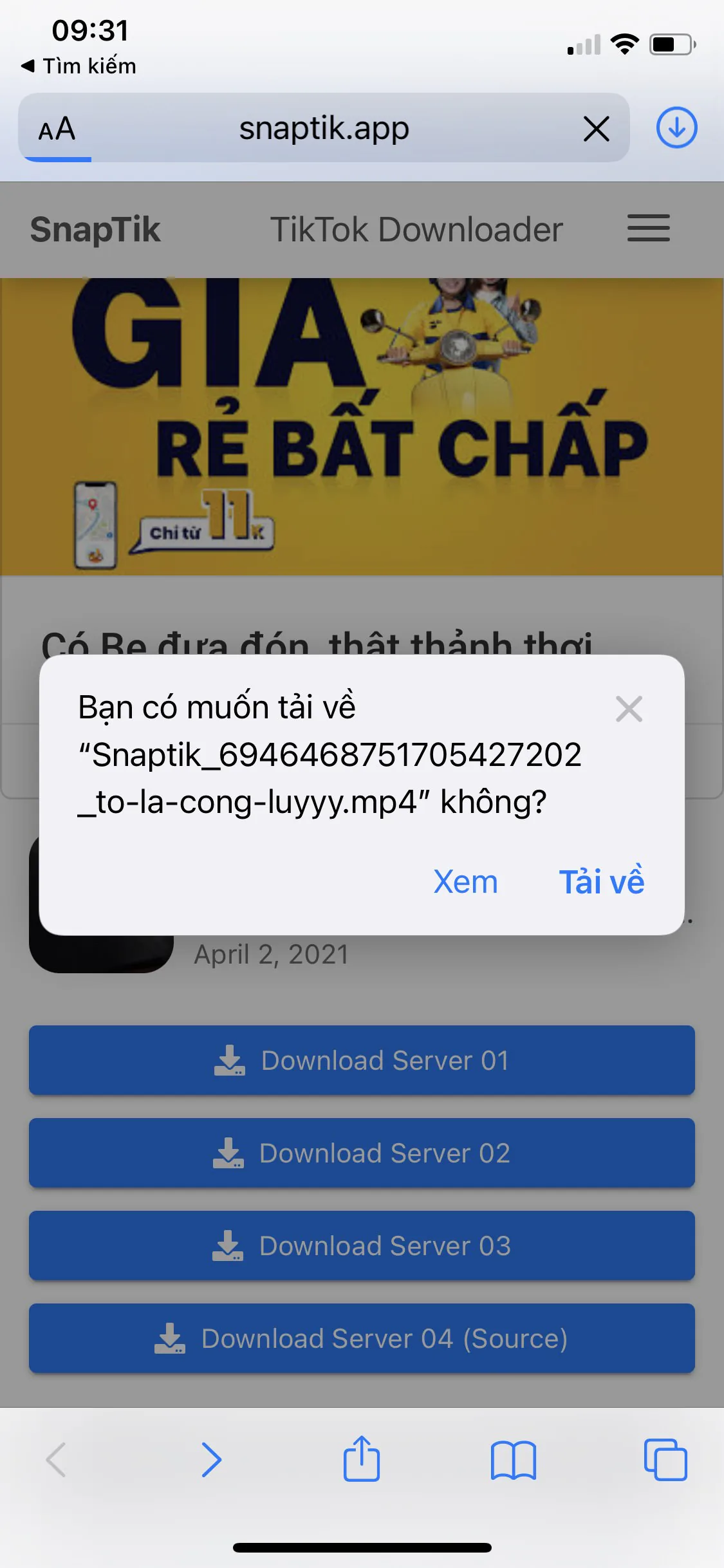 Hướng dẫn cách tải video từ TikTok mà không dính logo