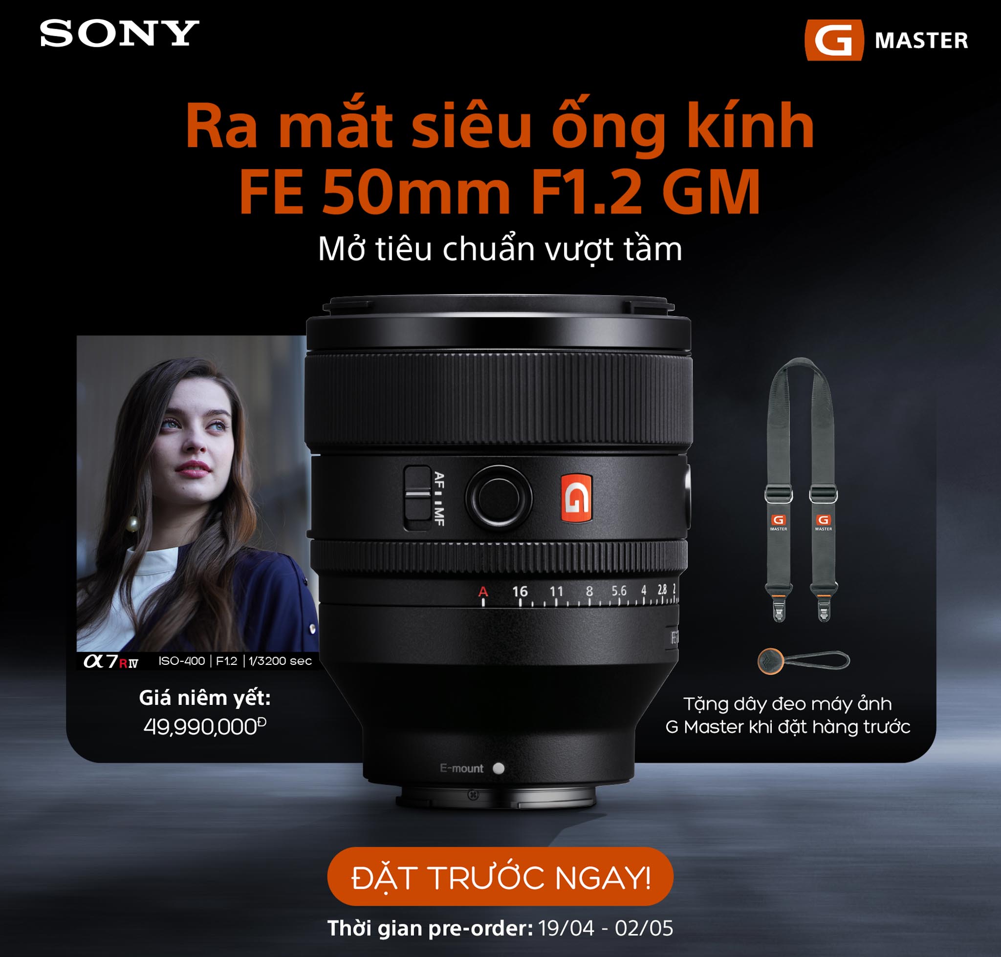 Sony Electronics Việt Nam ra mắt ống kính FE 50mm F1.2 G Master cùng ba ống kính dòng G cho dòng máy E-Mount Full-frame