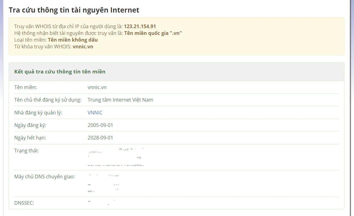 Hướng dẫn cách check domain và thông tin tên miền