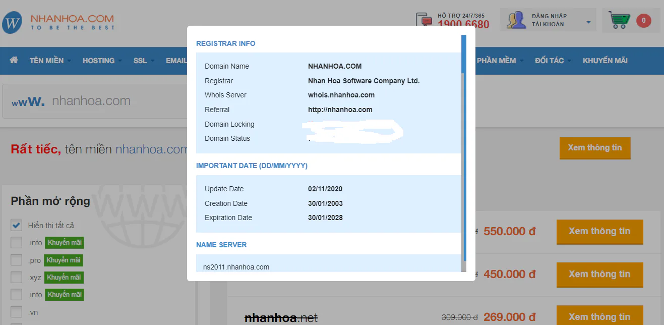 Hướng dẫn cách check domain và thông tin tên miền