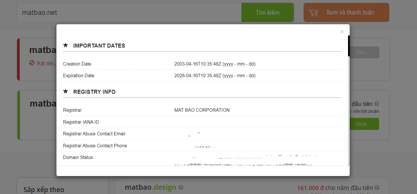 Hướng dẫn cách check domain và thông tin tên miền
