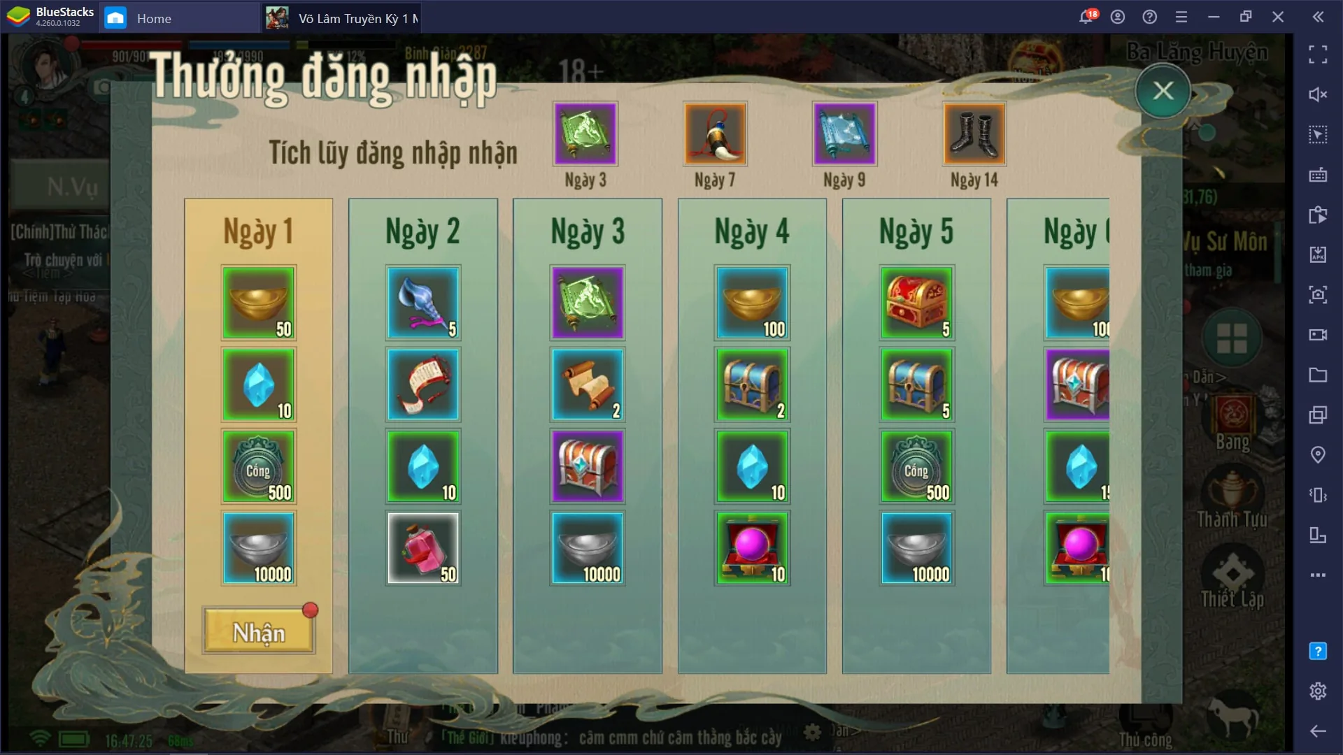 Chơi game Võ Lâm Truyền Kỳ 1 Mobile với BlueStacks: Tái xuất giang hồ, bình định thiên hạ
