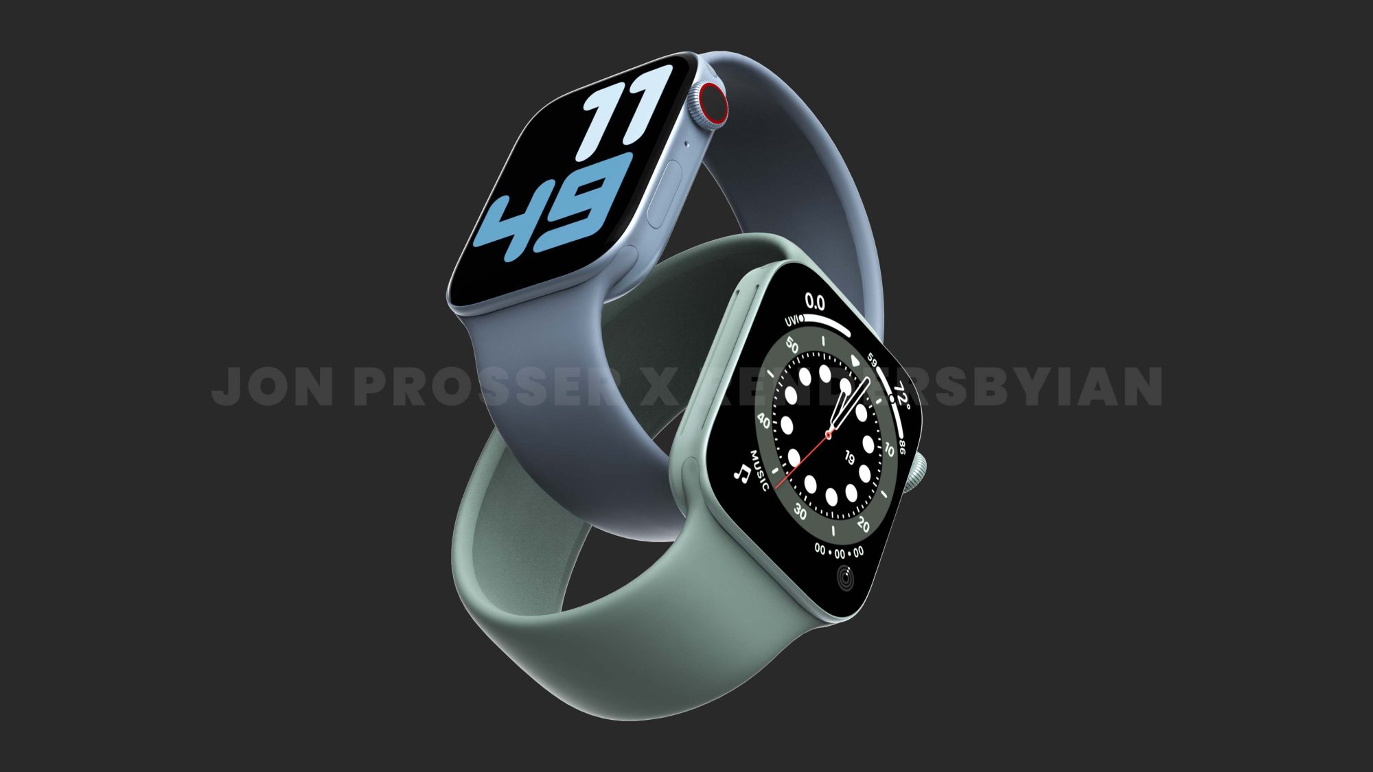 Xuất hiện ảnh render Apple Watch Series 7 với thiết kế mới, tuỳ chọn màu mới