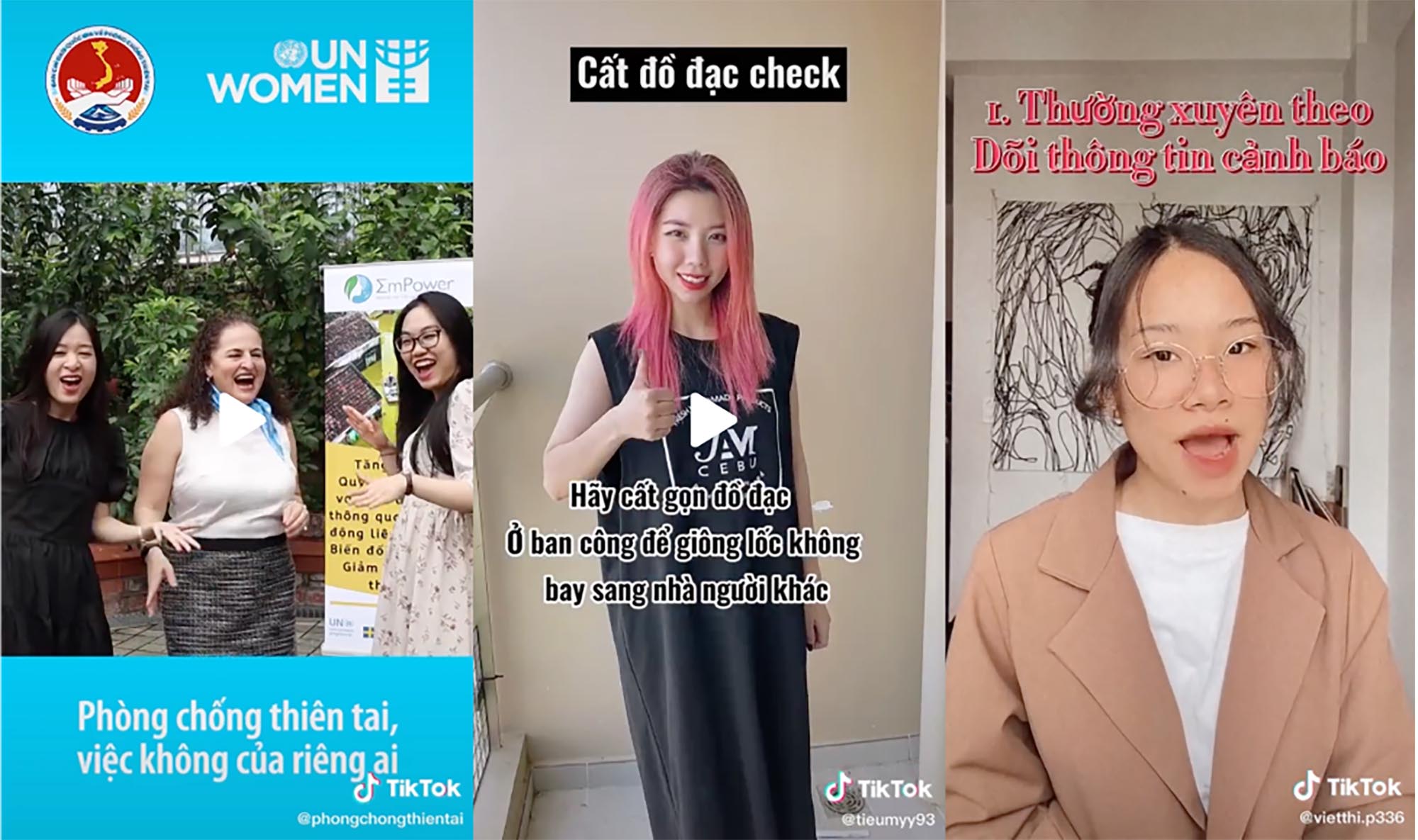 TikTok hợp tác với Tổng cục Phòng chống thiên tai và UNWomen khởi động hashtag challenge #Phongchongthientai