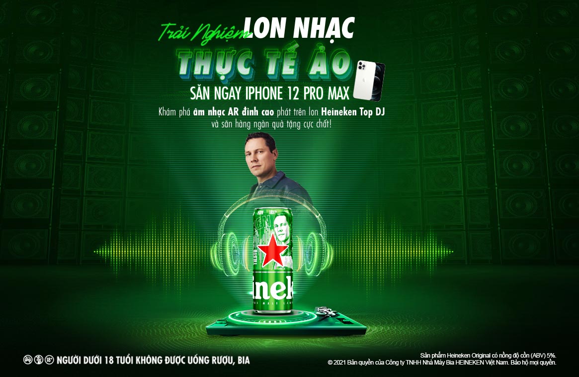 Phiên bản lon cao Heineken® x Top DJs mang đến trải nghiệm âm nhạc điện tử độc đáo cho người tiêu dùng Việt Nam