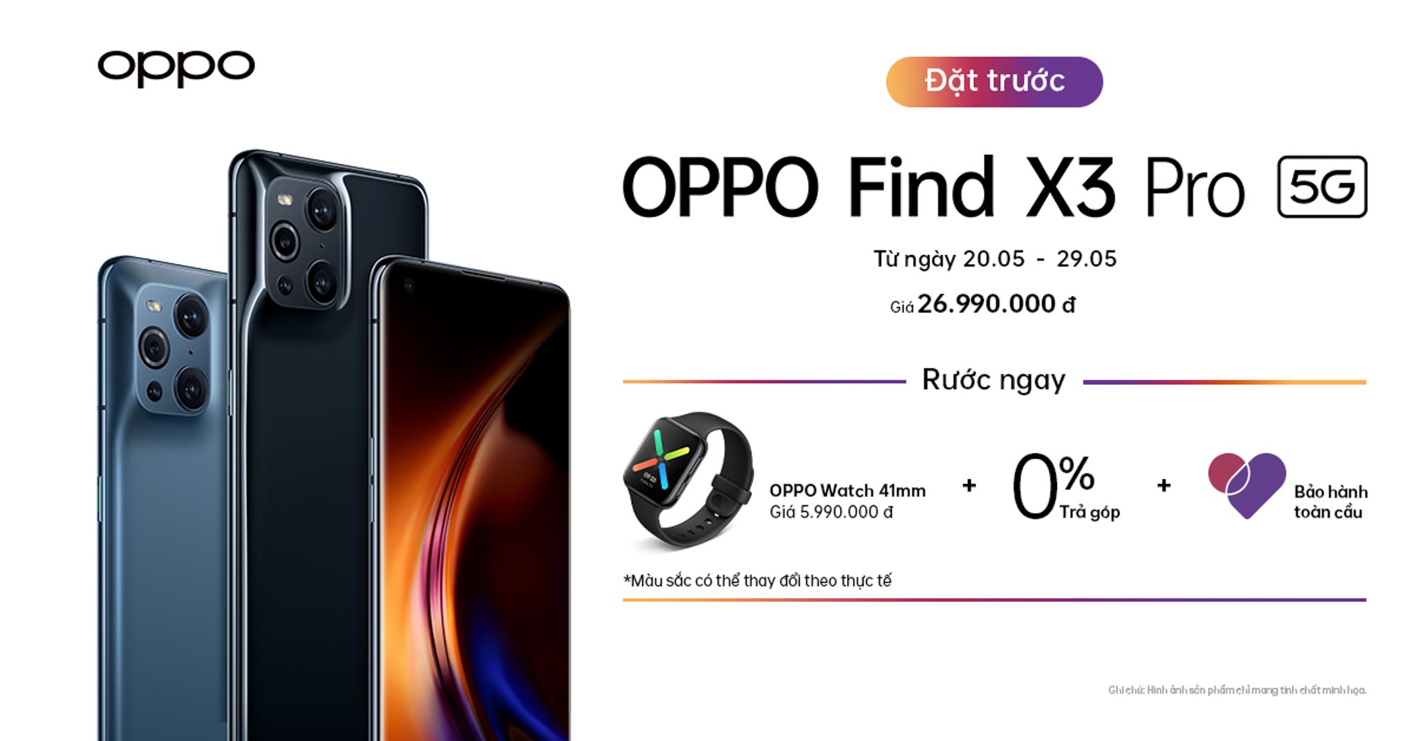 OPPO Find X3 Pro 5G chính thức ra mắt tại Việt Nam: Flagship đầu tiên sở hữu Hệ thống quản lý 1 tỷ màu toàn diện