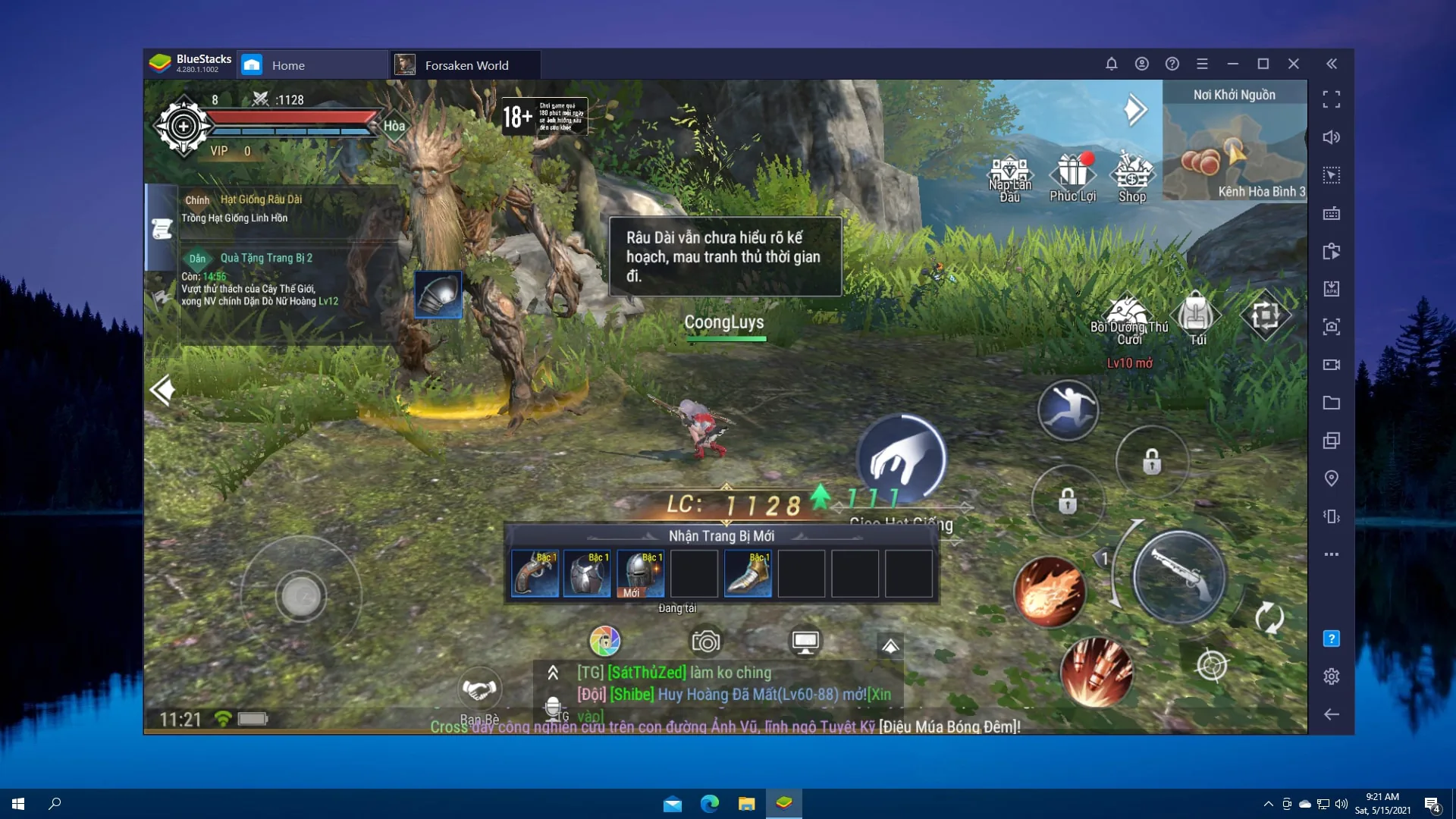 Tôi thăng cấp nhanh và trở nên mạnh hơn trong game Forsaken World: Thần Ma Đại Lục với BlueStacks như thế nào?