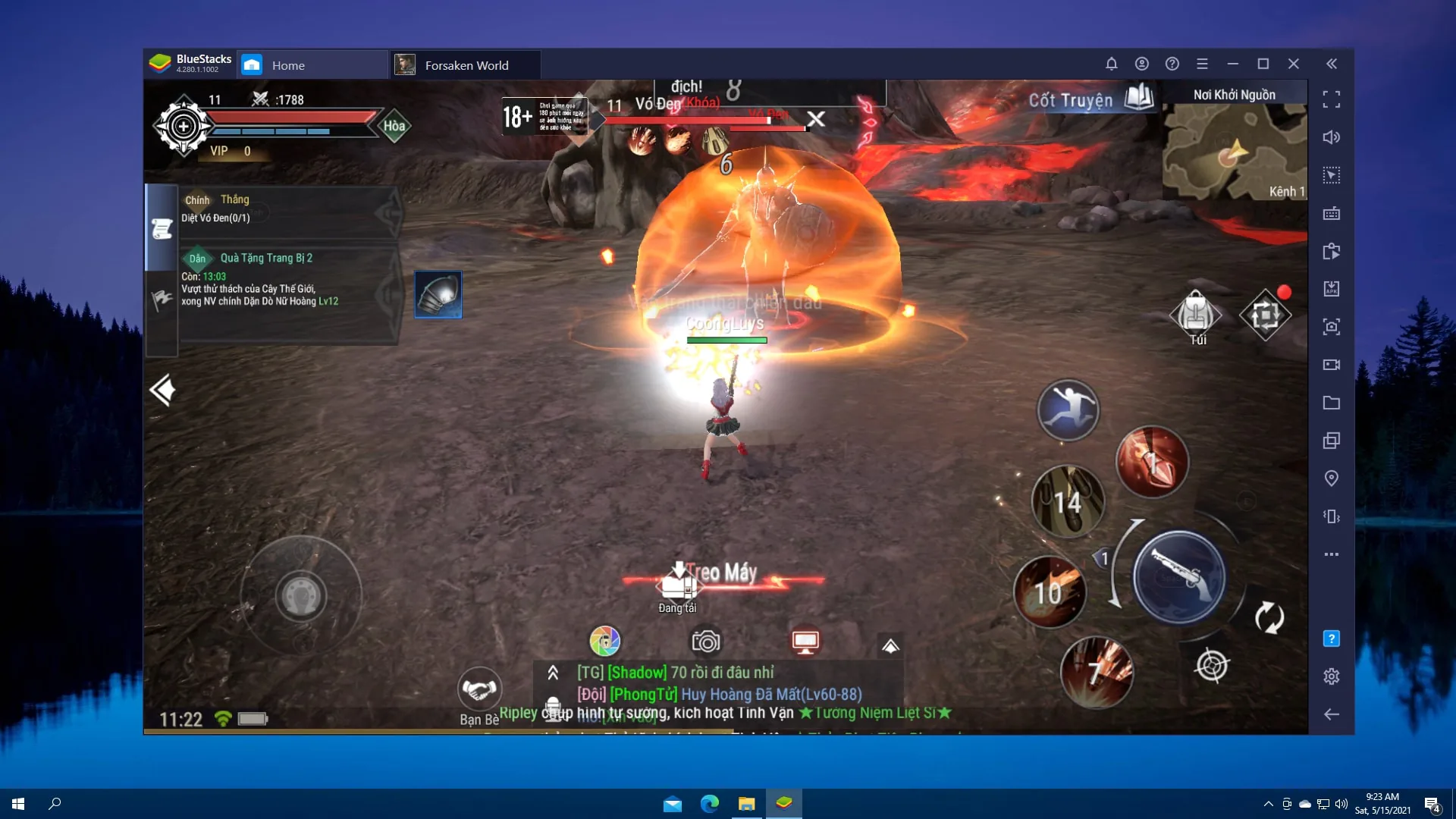 Tôi thăng cấp nhanh và trở nên mạnh hơn trong game Forsaken World: Thần Ma Đại Lục với BlueStacks như thế nào?