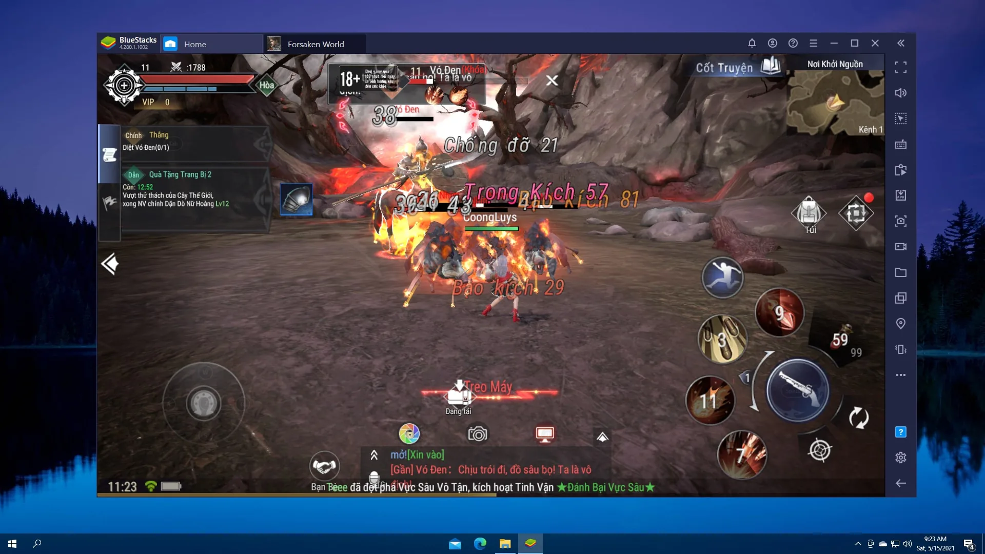 Tôi thăng cấp nhanh và trở nên mạnh hơn trong game Forsaken World: Thần Ma Đại Lục với BlueStacks như thế nào?