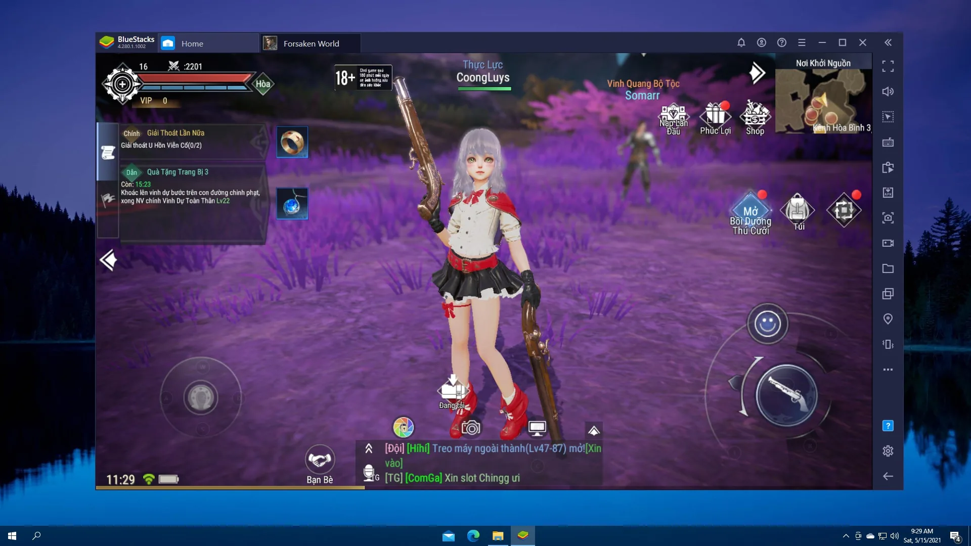 Tôi thăng cấp nhanh và trở nên mạnh hơn trong game Forsaken World: Thần Ma Đại Lục với BlueStacks như thế nào?