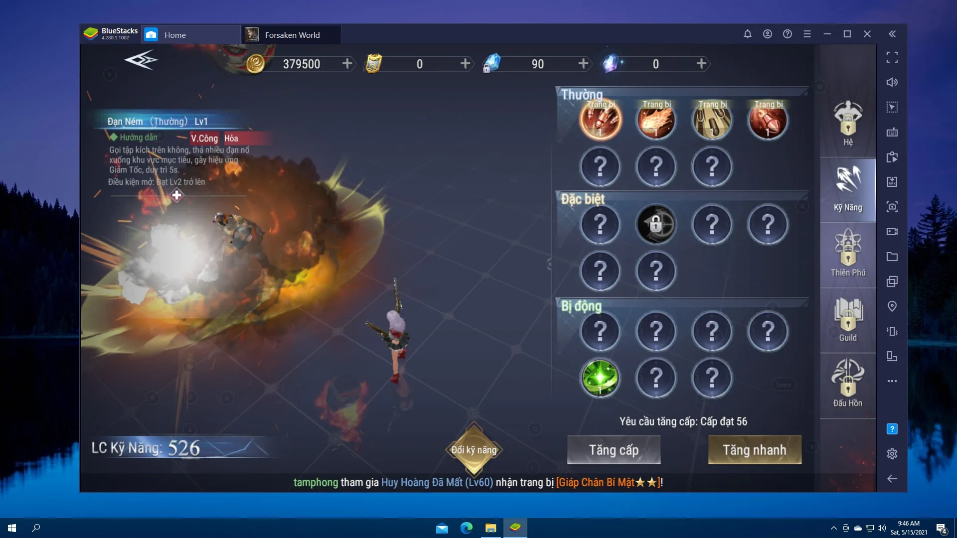 Tôi thăng cấp nhanh và trở nên mạnh hơn trong game Forsaken World: Thần Ma Đại Lục với BlueStacks như thế nào?