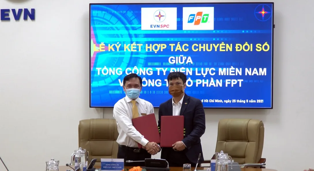 Tổng công ty Điện lực miền Nam ký thoả thuận hợp tác với FPT về chuyển đổi số