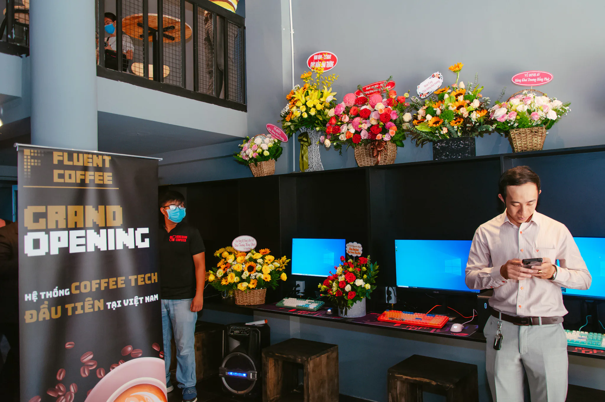 Lễ khai trương máy tính Hưng Danh và Fluent Coffee: Mô hình Coffee Tech kết hợp giữa công nghệ và cà phê sạch