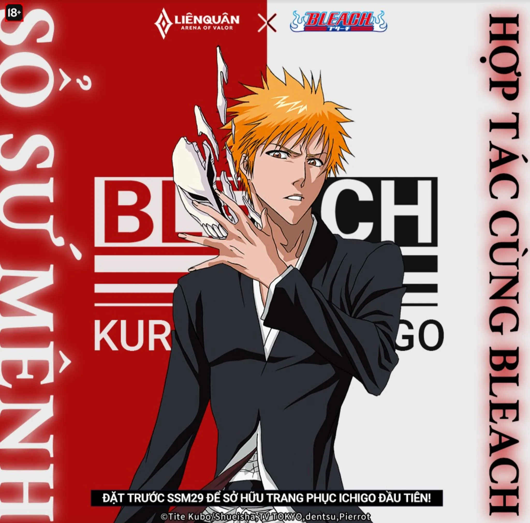 Liên Quân Mobile hợp tác BLEACH mang trang phục độc quyền Ichigo Kurosaki, Byakuya Kuchiki và Toshiro Hitsugaya vào thế giới Liên Quân