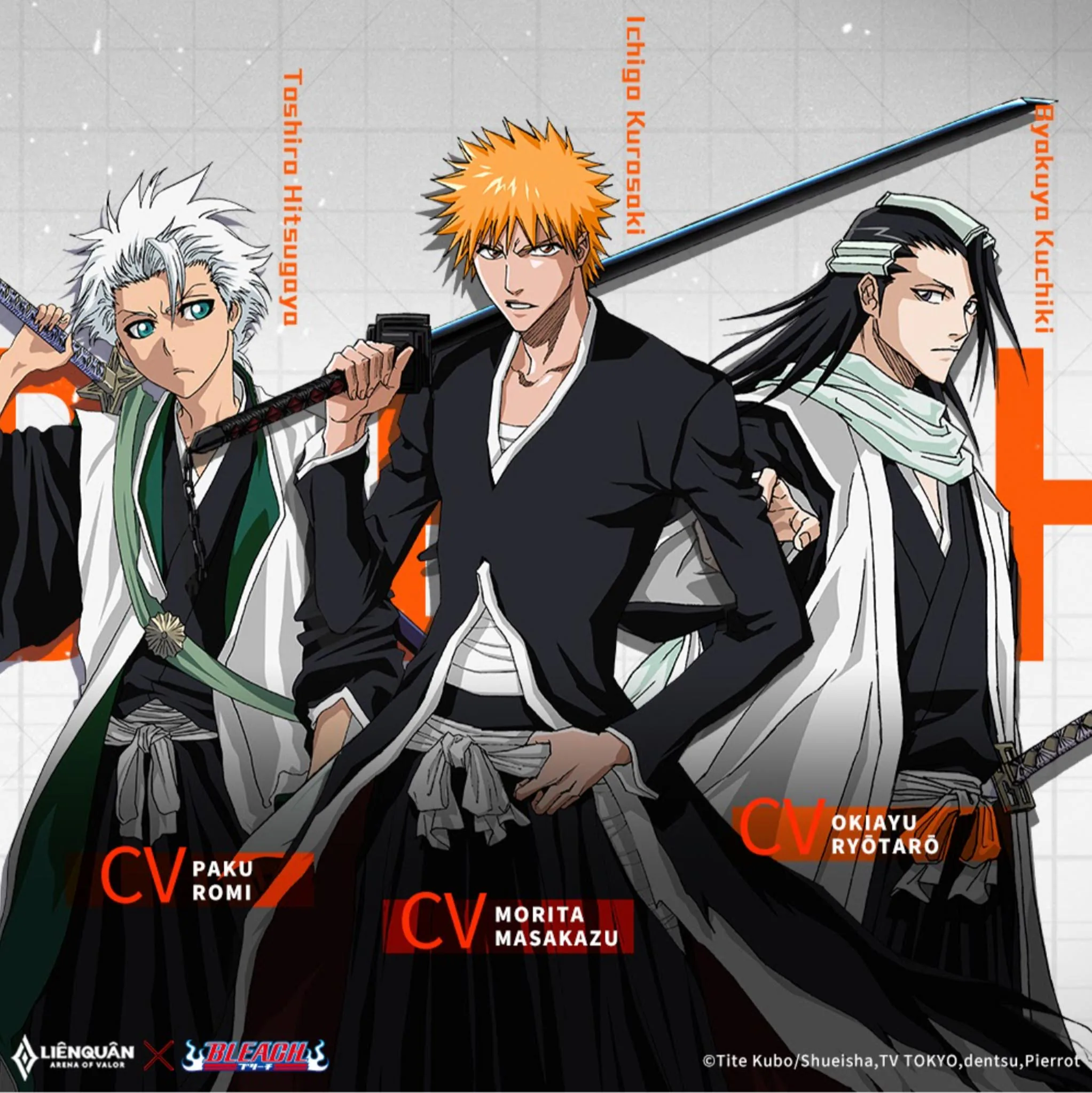 Liên Quân Mobile hợp tác BLEACH mang trang phục độc quyền Ichigo Kurosaki, Byakuya Kuchiki và Toshiro Hitsugaya vào thế giới Liên Quân