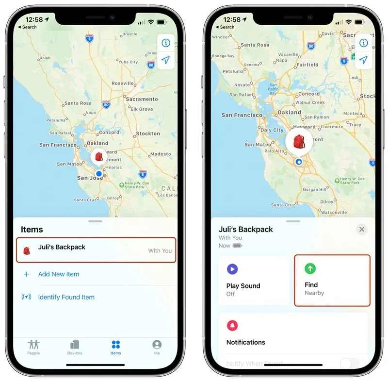 Cách dùng để tìm vị trí chính xác AirTag với iPhone 11 và iPhone 12