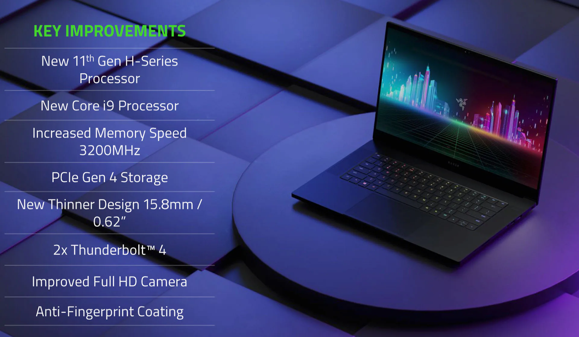 Razer ra mắt laptop chơi game Blade 15 mới với màn hình 4K OLED cảm ứng, đồ hoạ RTX và bộ nhớ nhanh hơn