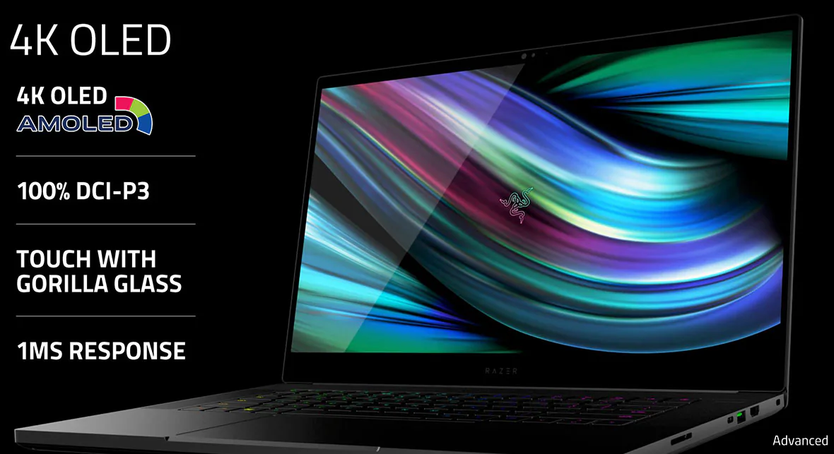 Razer ra mắt laptop chơi game Blade 15 mới với màn hình 4K OLED cảm ứng, đồ hoạ RTX và bộ nhớ nhanh hơn
