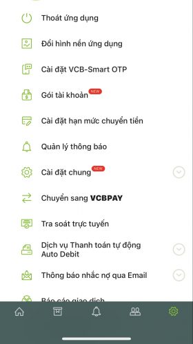 Hướng dẫn cách đổi hạn mức chuyển tiền Vietcombank