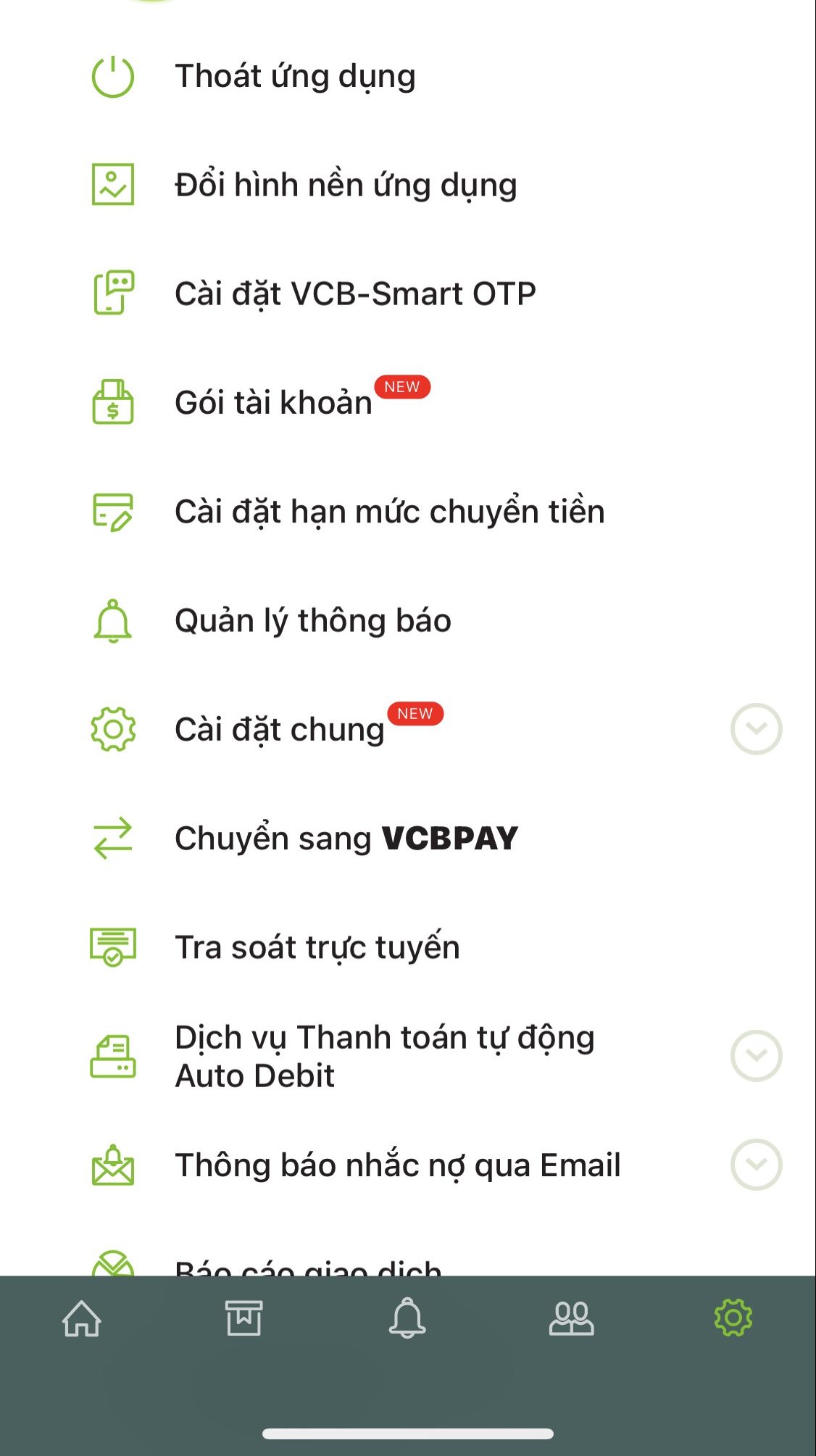 Hướng dẫn cách đổi hạn mức chuyển tiền Vietcombank