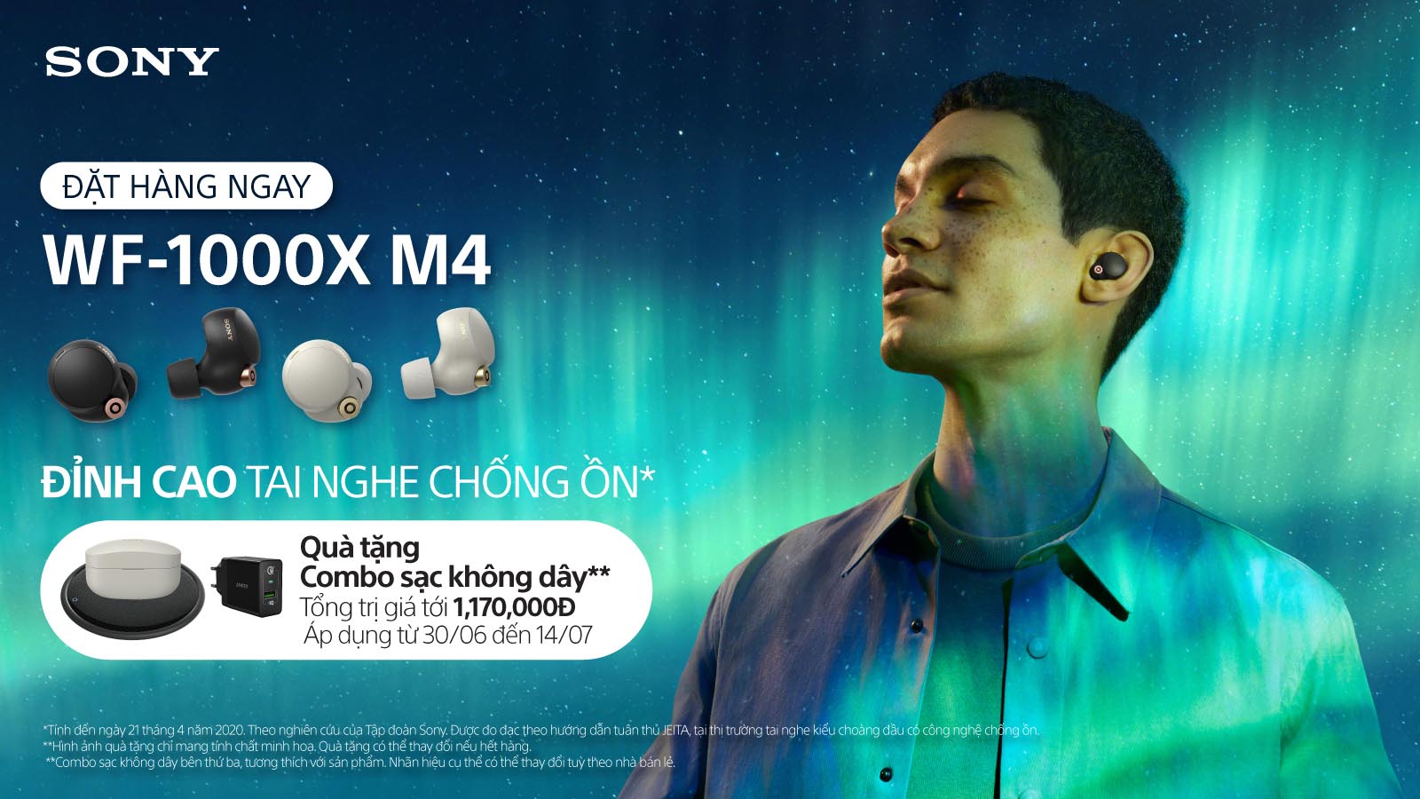 Sony WF-1000XM4 ra mắt tại Việt Nam cùng chương trình đặt trước cực hấp dẫn