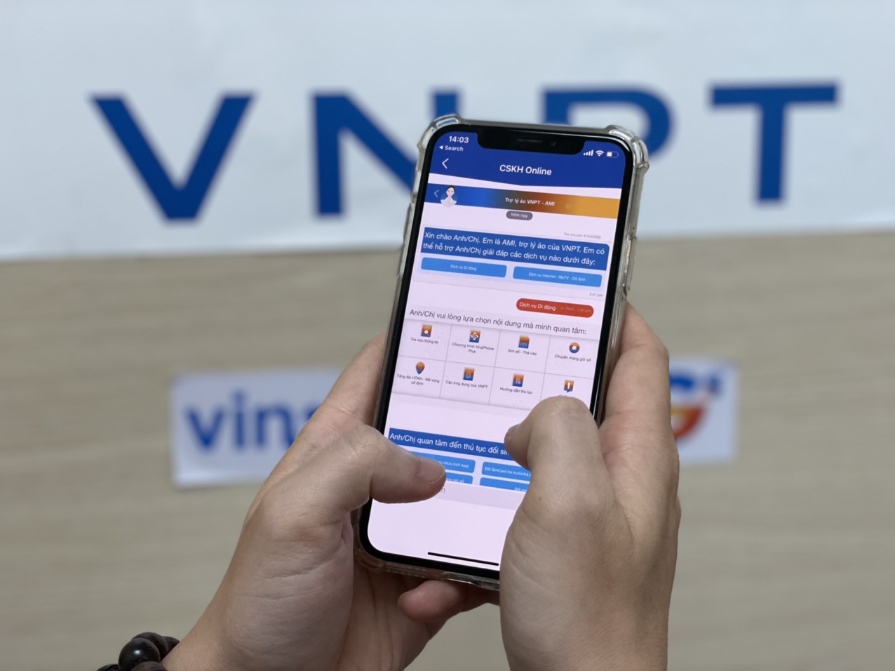VNPT giới thiệu trợ lý ảo AMI giao tiếp một chạm thông minh với khách hàng