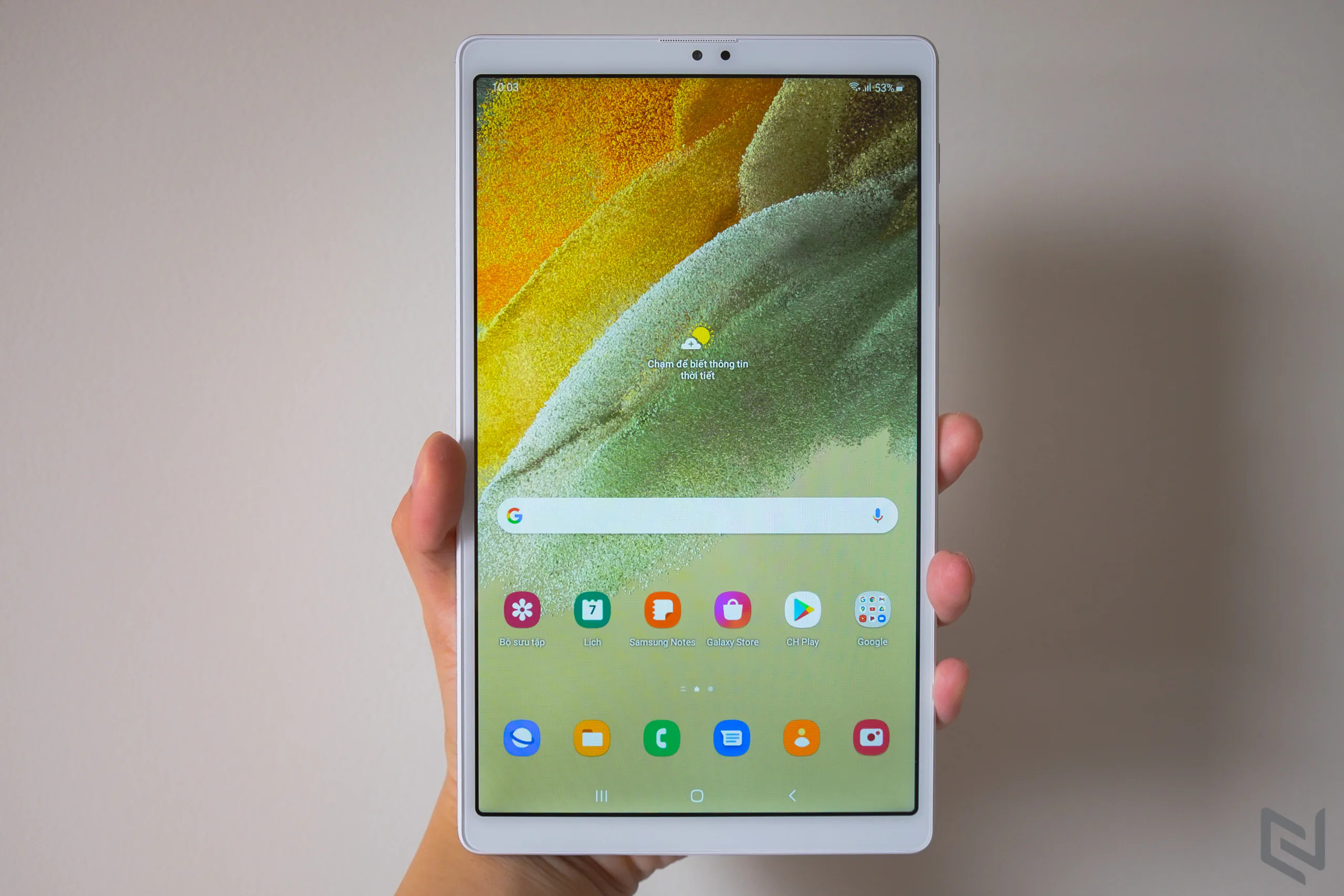Mở hộp máy tính bảng Galaxy Tab A7 Lite: Nhỏ gọn, màn hình đẹp, giải trí tốt