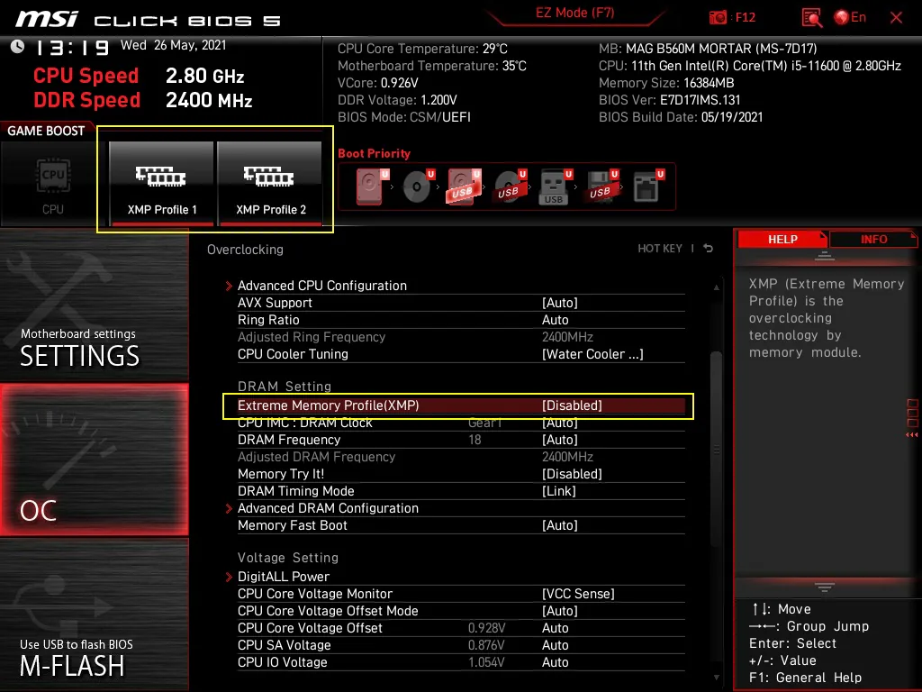 MSI Memory Try It! – Tăng cường hiệu năng chơi game cho các bo mạch B560 của bạn