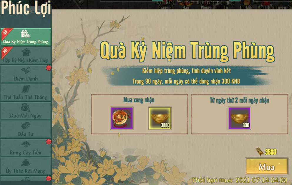 Võ Lâm Truyền Kỳ 1 mừng phiên bản mới Tuyệt Đỉnh Hoa Sơn, tung loạt sự kiện hấp dẫn với đầy ắp phần quà lớn