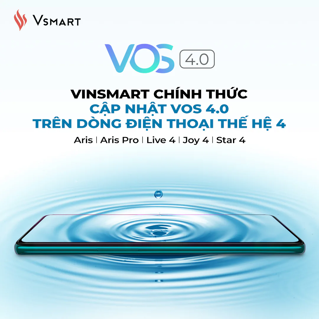 VinSmart cập nhật VOS 4.0 trên dòng điện thoại thế hệ 4