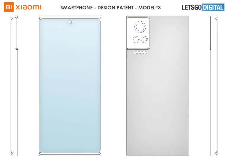 Xiaomi nộp bằng sáng chế 3 smartphone mới với cụm camera siêu to