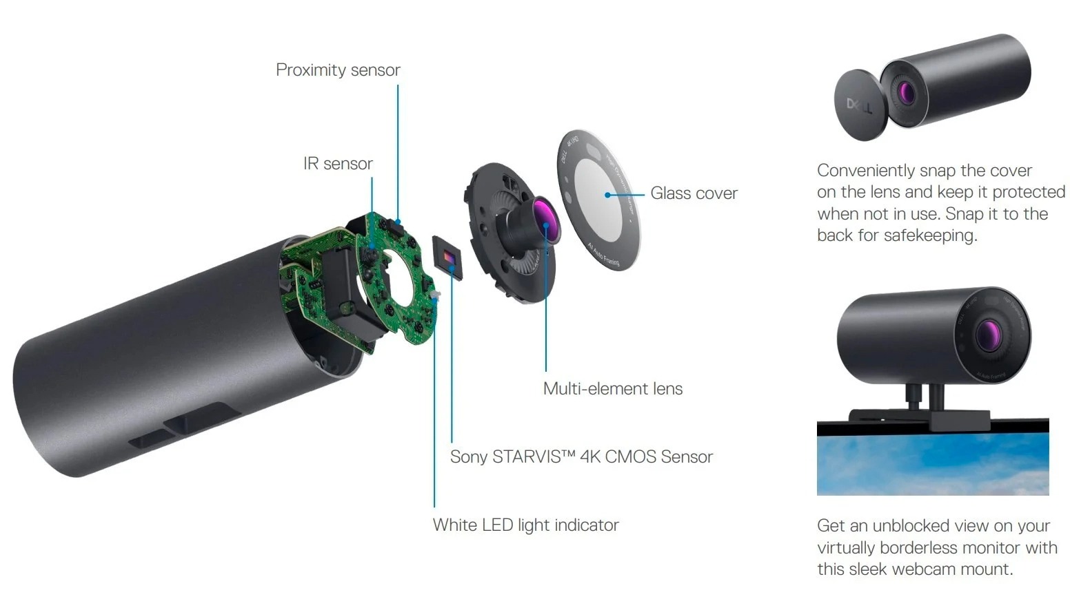 Dell ra mắt webcam UltraSharp 4K mới, sử dụng cảm biến Low-Light CMOS từ Sony