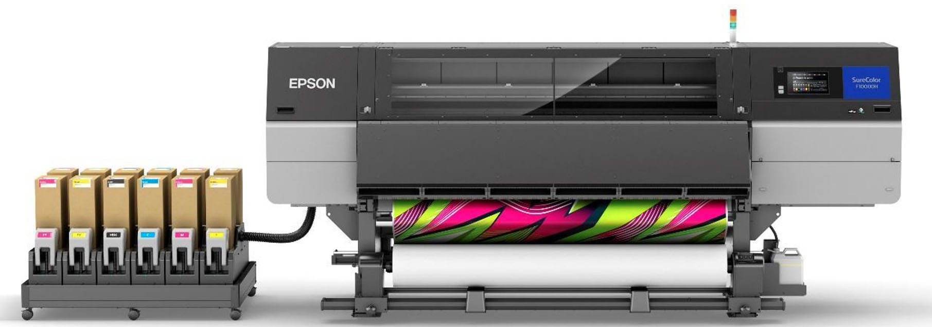 Epson ra mắt máy in chuyển nhiệt thăng hoa công nghiệp khổ 76-inch đầu tiên với giải pháp mực LcLm (Light Cyan, Light Magenta) và huỳnh quang