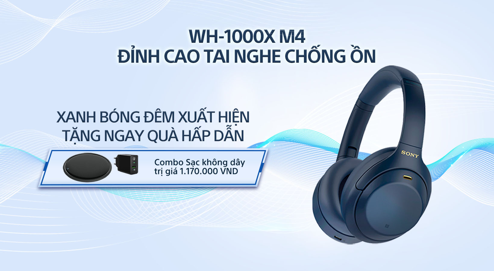 Sony giới thiệu tai nghe chống ồn WH-1000XM4 phiên bản Xanh bóng đêm hoàn toàn mới