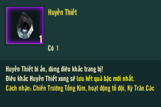 Võ Lâm Truyền Kỳ 1 Mobile ra mắt hệ thống điêu khắc trang bị tăng cường sức mạnh