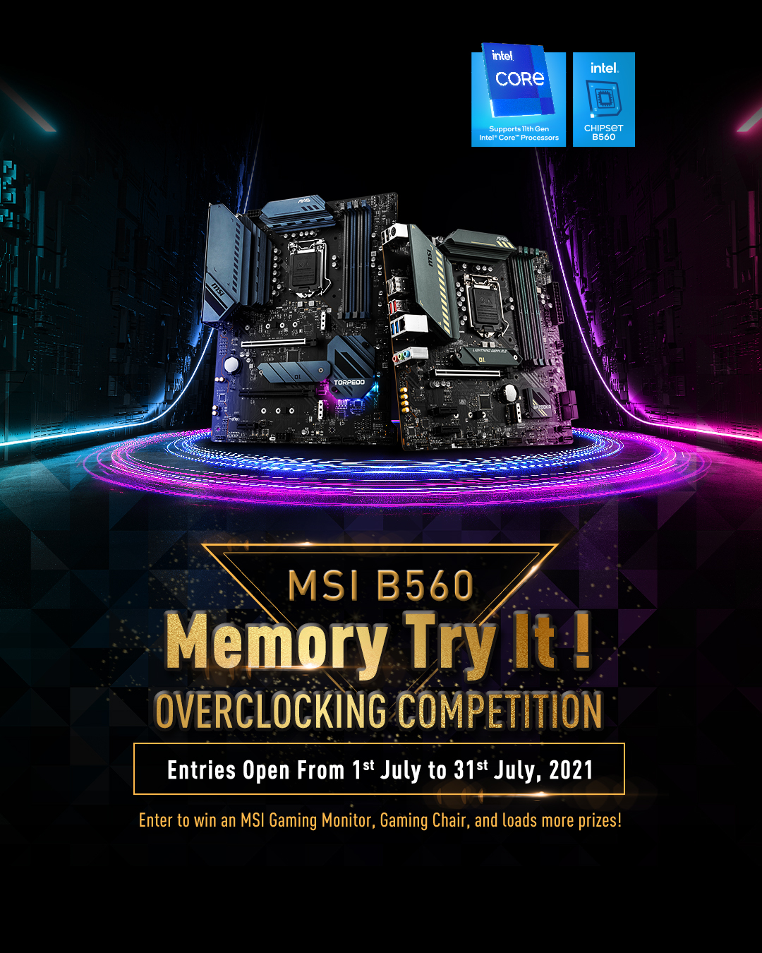 MSI Tổ chức cuộc thi Ép xung bộ nhớ “B560 Memory Try It!” tại Việt Nam cho người dùng tham gia với nhiều giải thưởng hấp dẫn