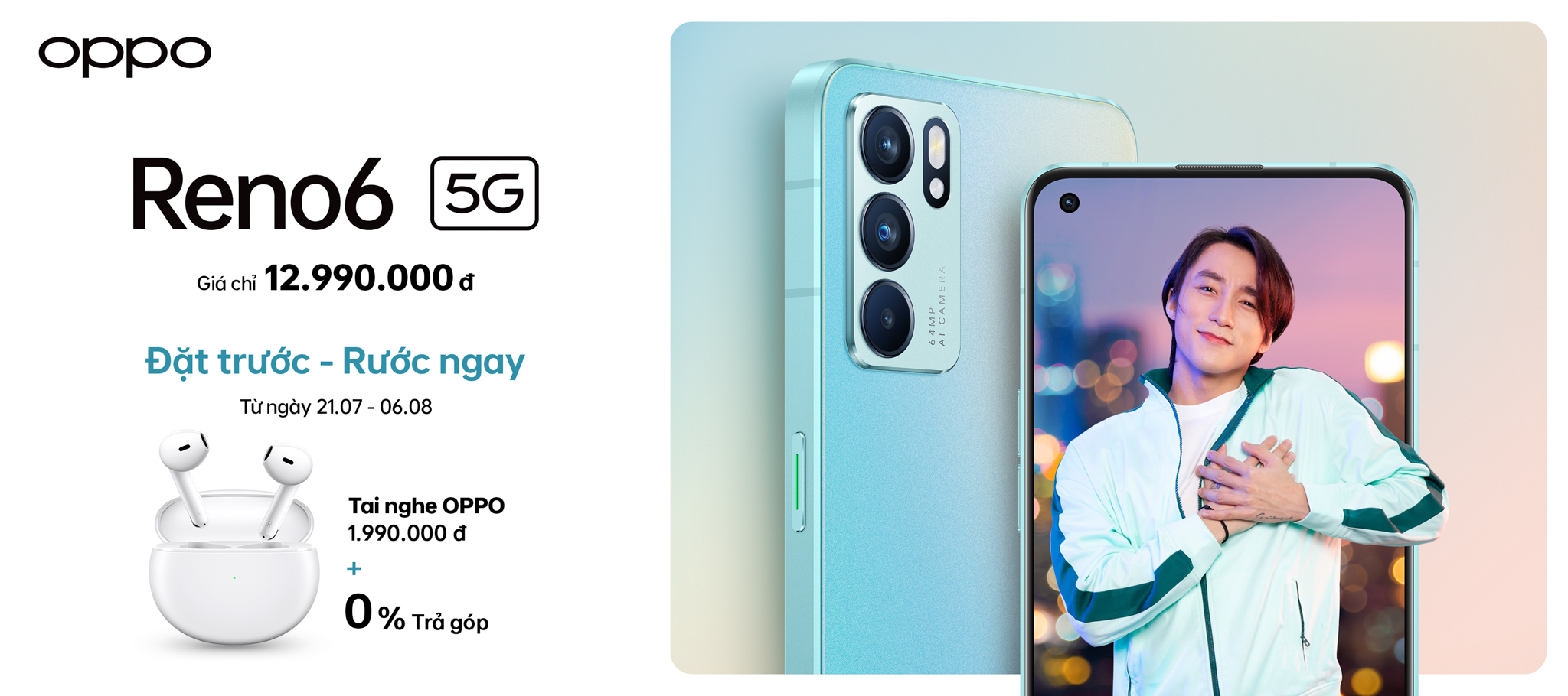 OPPO Reno6 5G chính thức ra mắt với thiết kế thời thượng và Video Chân dung Bokeh Flare ấn tượng