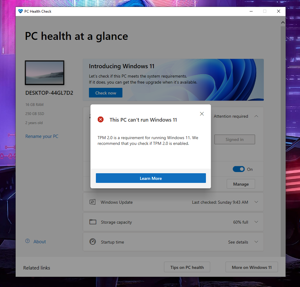 Hướng dẫn kiểm tra xem máy tính của bạn có cài đặt được Windows 11 hay không