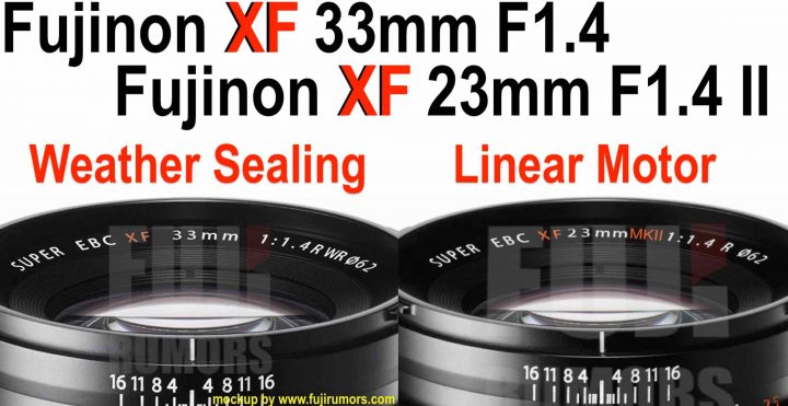 Fujifilm XF 33mm F1.4 và XF 23mm F1.4 Mark II sẽ ra mắt vào 2/9 với motor tuyến tính