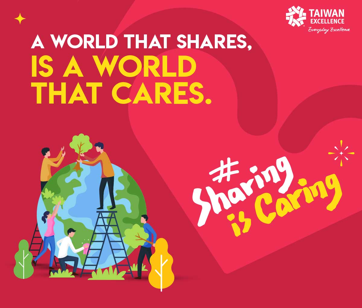Cùng Taiwan Excellence thay đổi thế giới  với dự án #SharingisCaring