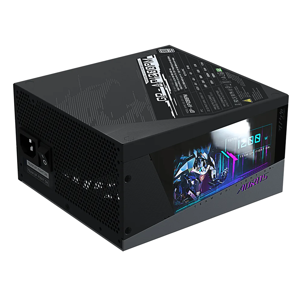 Gigabyte giới thiệu PSU AORUS P1200W mới với màn hình LCD độc đáo